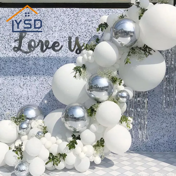 What materials are party balloons typically made from?