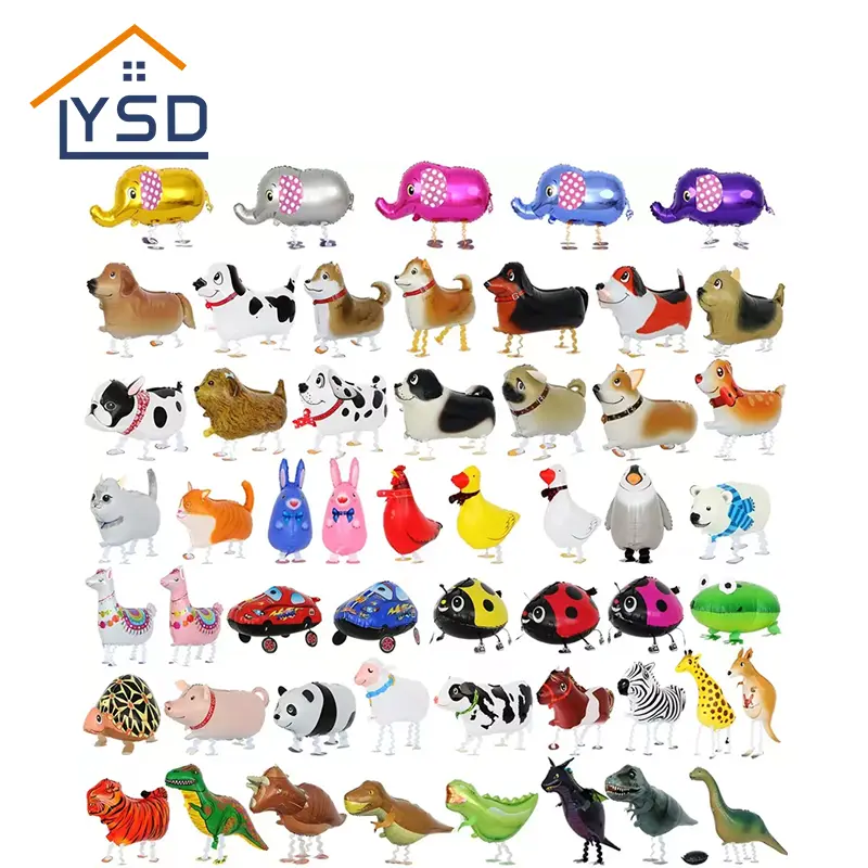 3D Animal Standing Aluminum Film Balloon