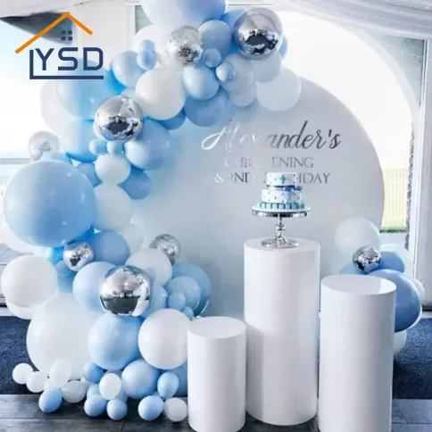 Blue Birthday Balloon Arch