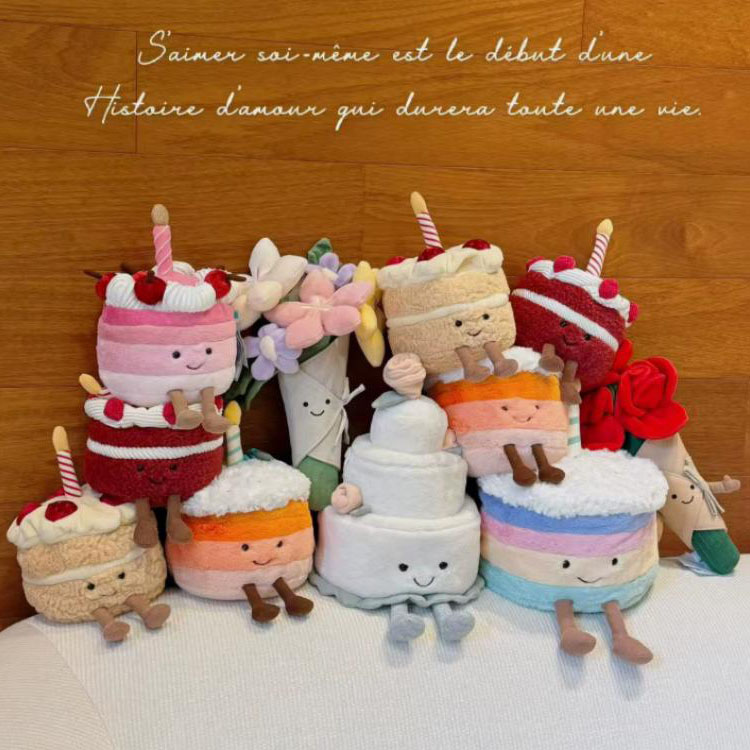 Cake Plush Toy With Legs