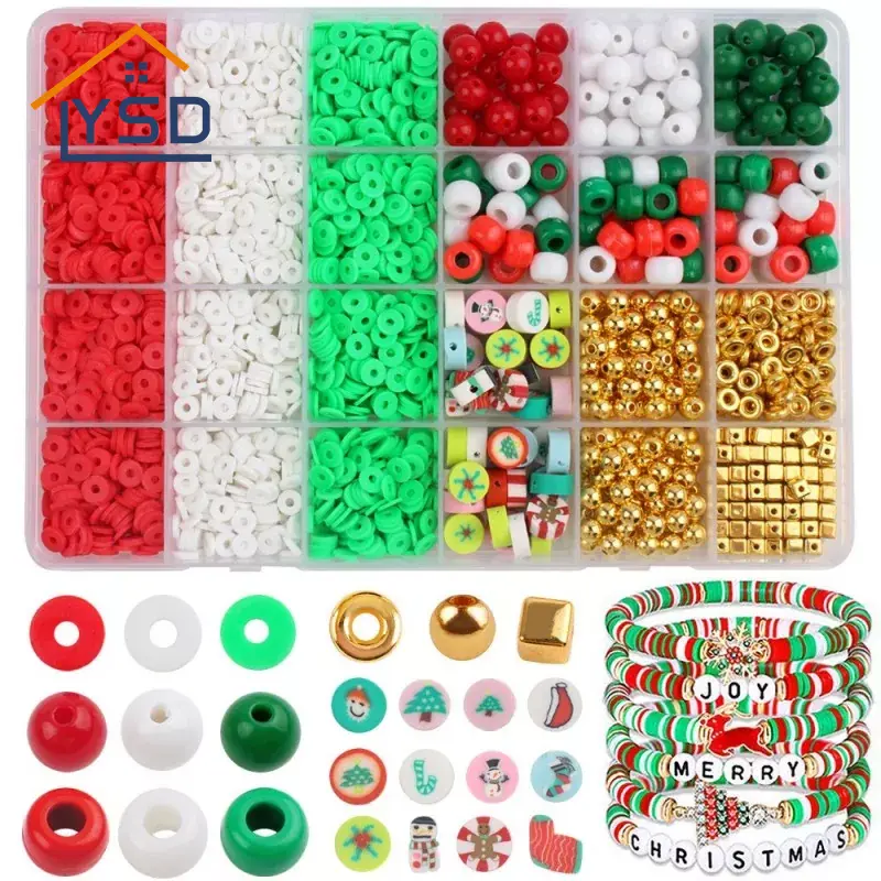 Christmas Beaded DIY Bracelet Set