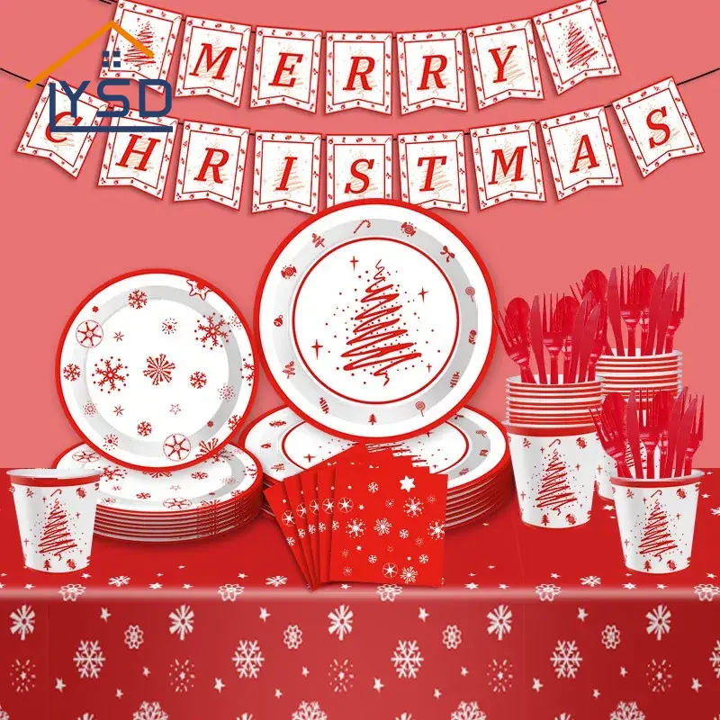 Christmas Disposable Tableware Sets