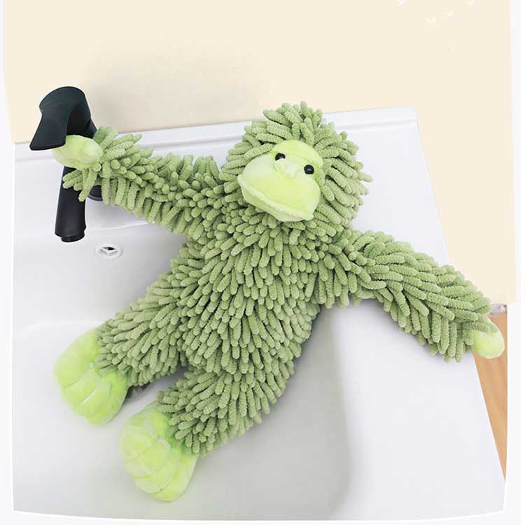 Gorilla Plush Toy Hand Towel