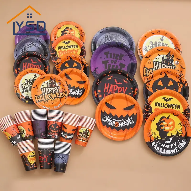 Halloween Disposable Tableware Sets