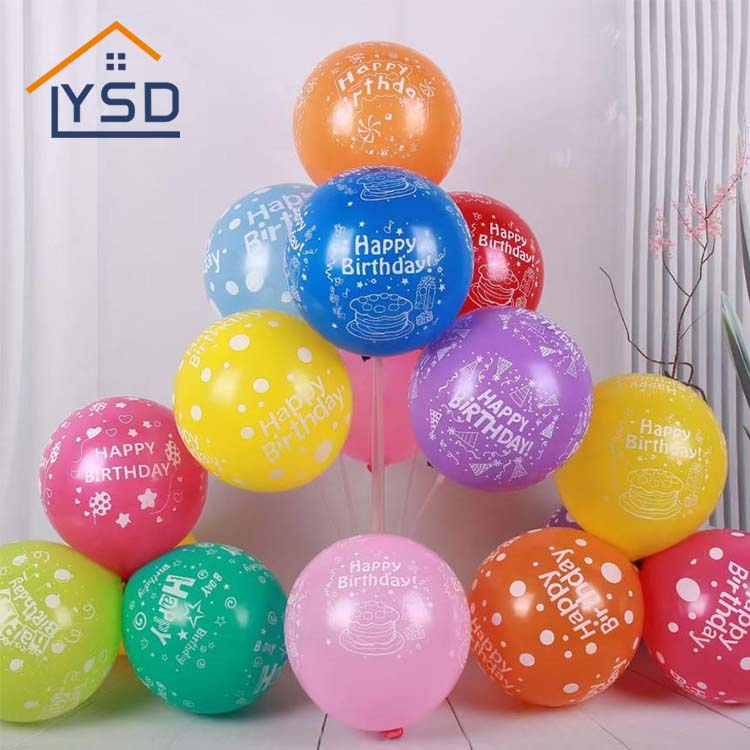 Happy Birthday Printed Latex Balloons