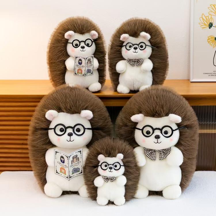 Hedgehog Plush Toy With Glasses