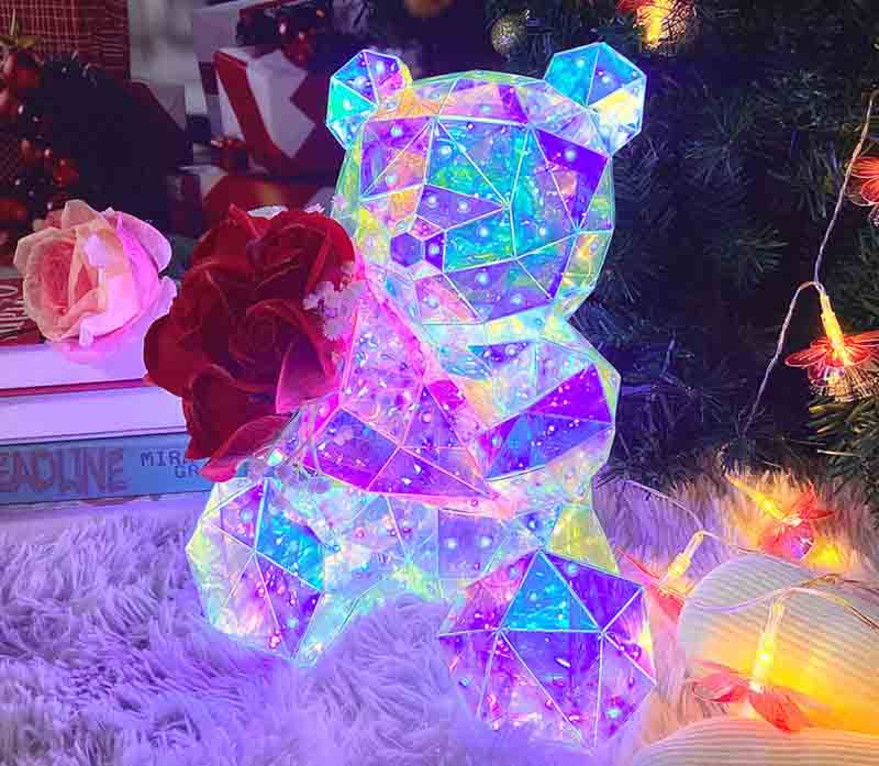 LED Holographic Bear