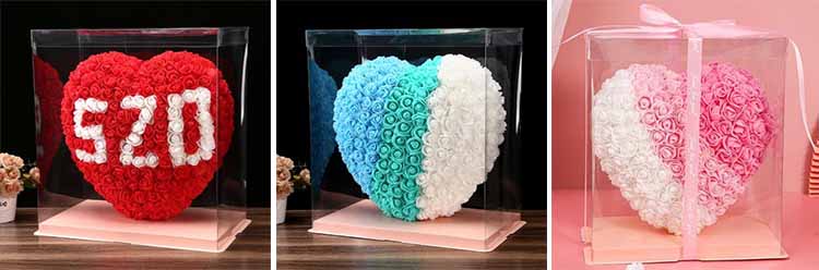 Heart shaped roses