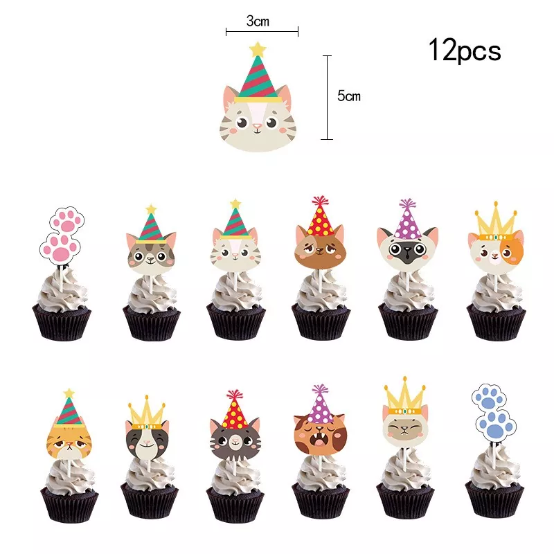 Diverse Pet Cat Themed Birthday Party Decorations