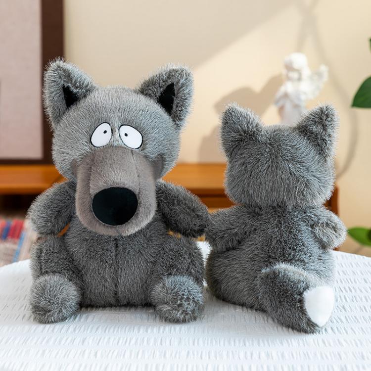 gray wolf plush toy factory