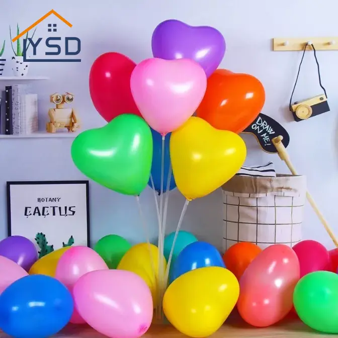 Matte Heart Latex Balloon