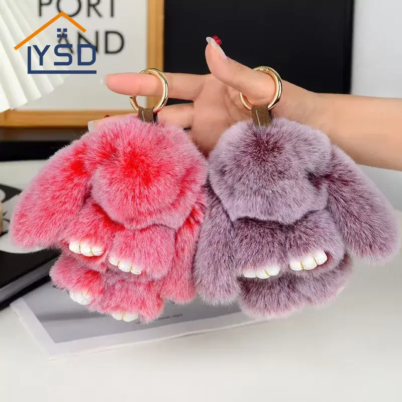 Plush Bunny Keychain