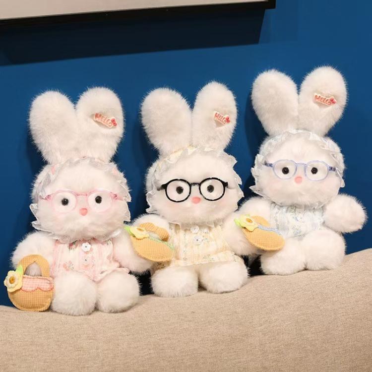 Plush Bunny With Glasses