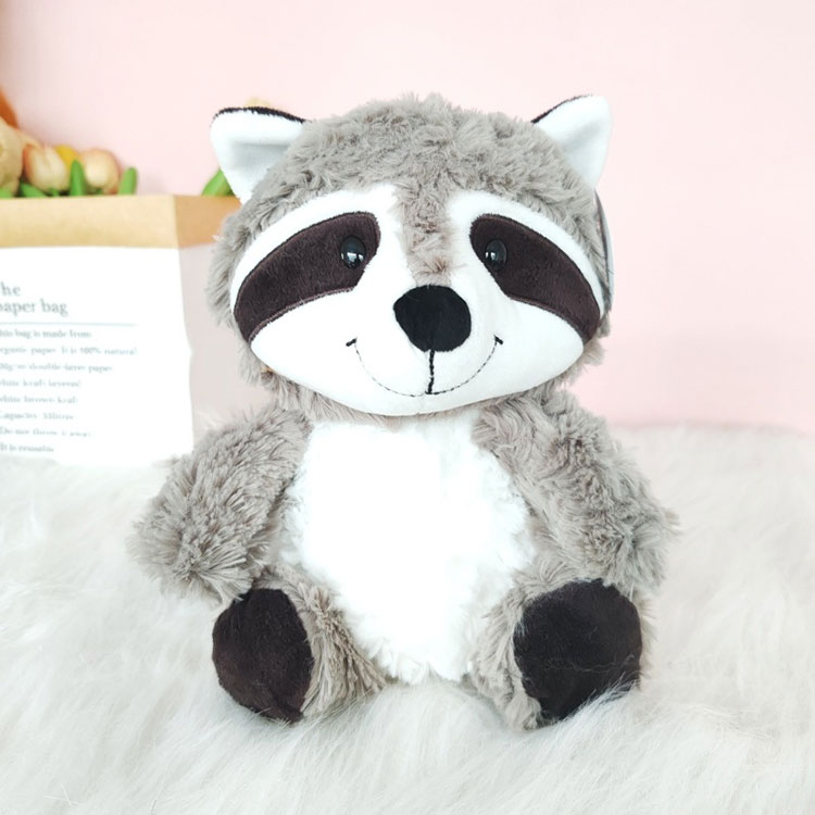 Raccoon Plush Toy with Big Fluffy Tail