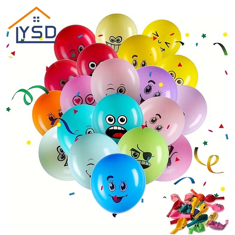 Smiley Face Latex Balloon