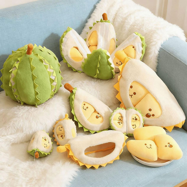 Split Open Durian Plush Pillow