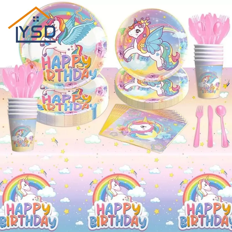 Unicorn Disposable Cutlery Set